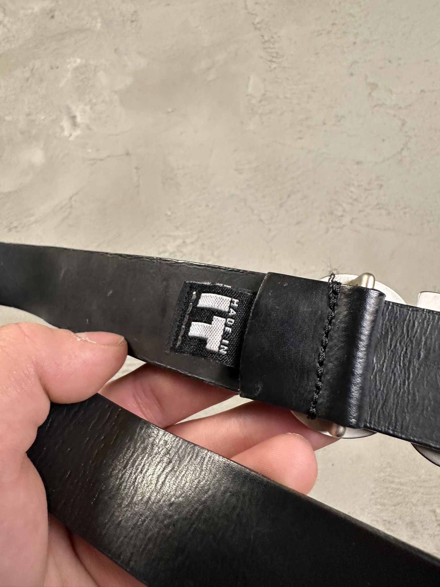 Designer × Versace Jeans Couture Versace Jeans Couture Genuine Leather Logo Buckle Belt Size ONE SIZE - 5 Thumbnail