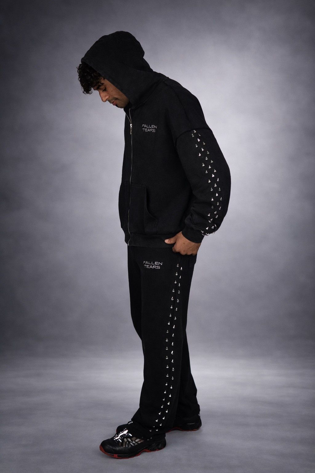 Other Fallen Tears Midnight Mourning Sweatsuit Size US L / EU 52-54 / 3 - 3 Thumbnail