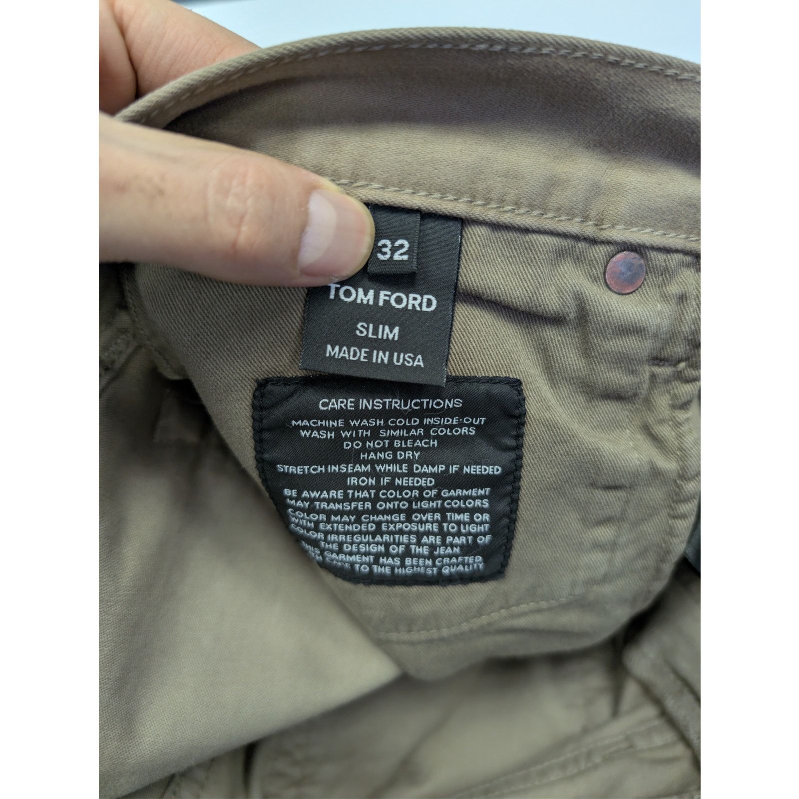Tom Ford o1rshd1 Slim Jean in Brown Size US 32 / EU 48 - 18 Thumbnail