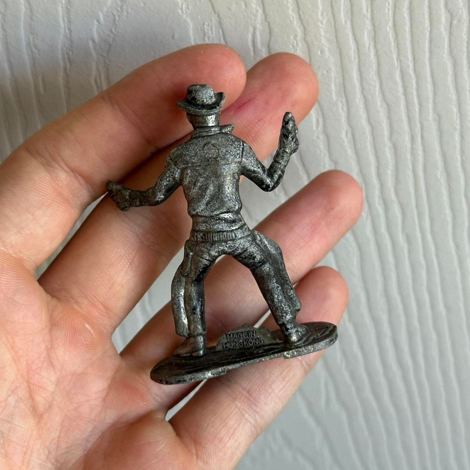 Vintage Vintage 60s Billy The Kid Western Metal Cowboy Silver Toy Size ONE SIZE - 6 Thumbnail