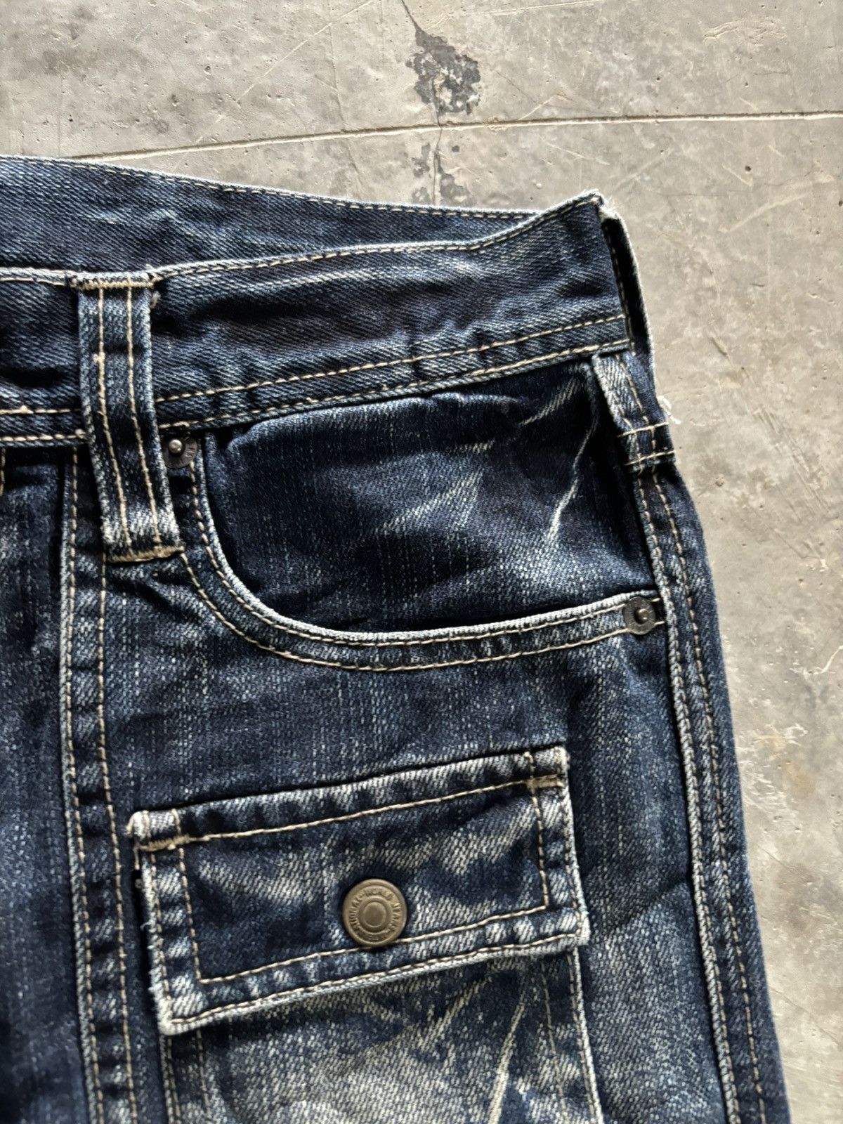 Hysteric Glamour FLARE EDGE RUPERT DISTRESSED JAPANESE DENIM MULTIPOCKET Size US 29 - 9 Thumbnail