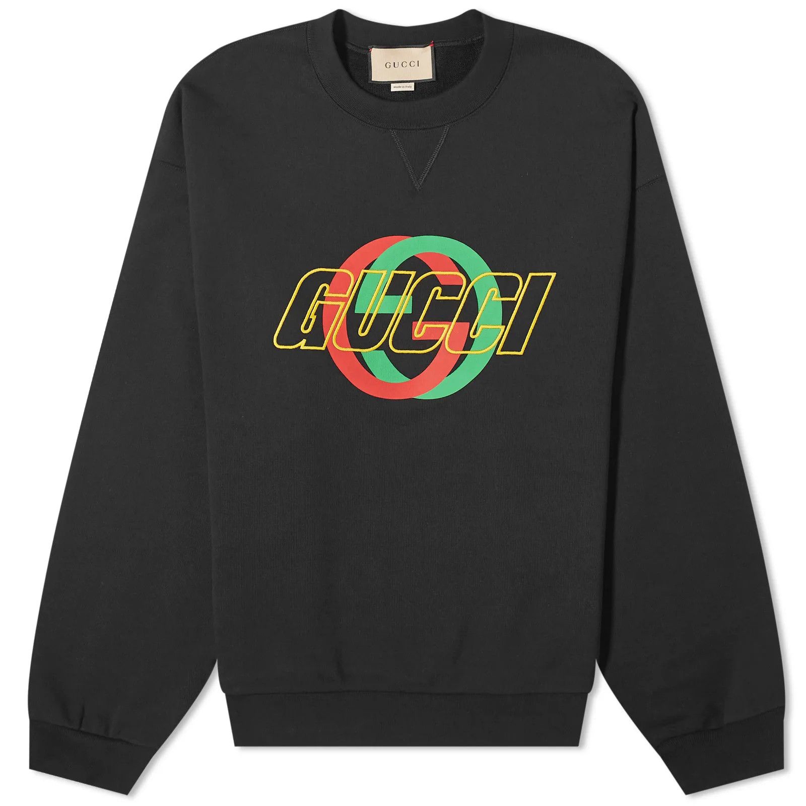 Gucci S Gucci GG Interlocking Crewneck Sweatshirt embroidery Black Size US S / EU 44-46 / 1 - 1 Thumbnail