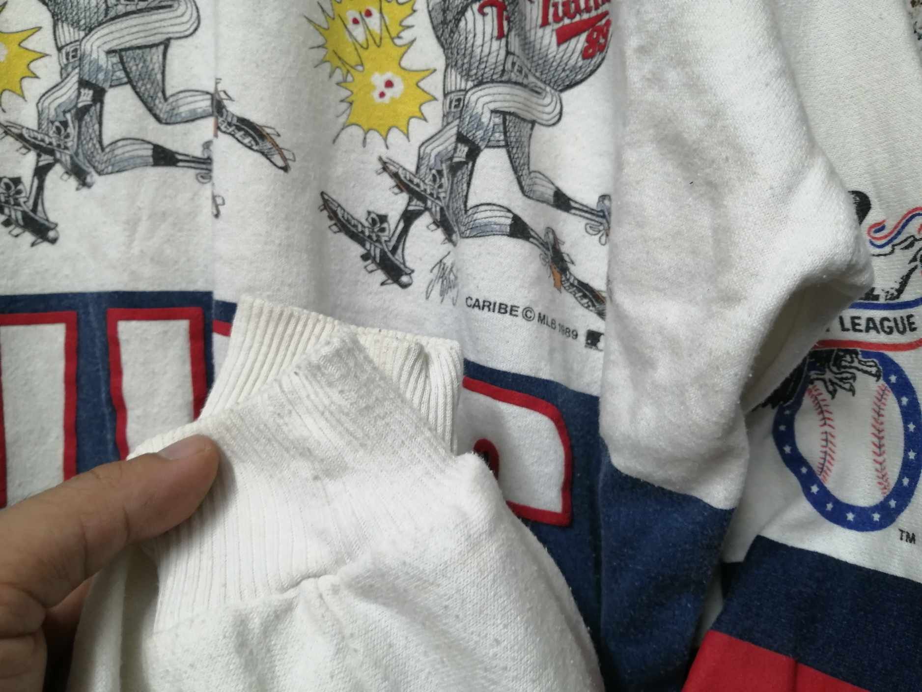 Vintage Thrashed Sun Faded 80s MLB Distressed very rare Size US L / EU 52-54 / 3 - 9 Thumbnail