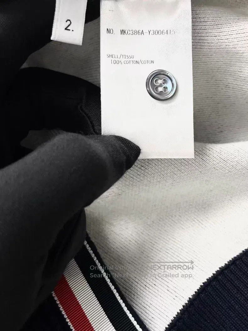 Thom Browne Thom Browne Navy Knit Cardigan Jacket Size US M / EU 48-50 / 2 - 7 Thumbnail
