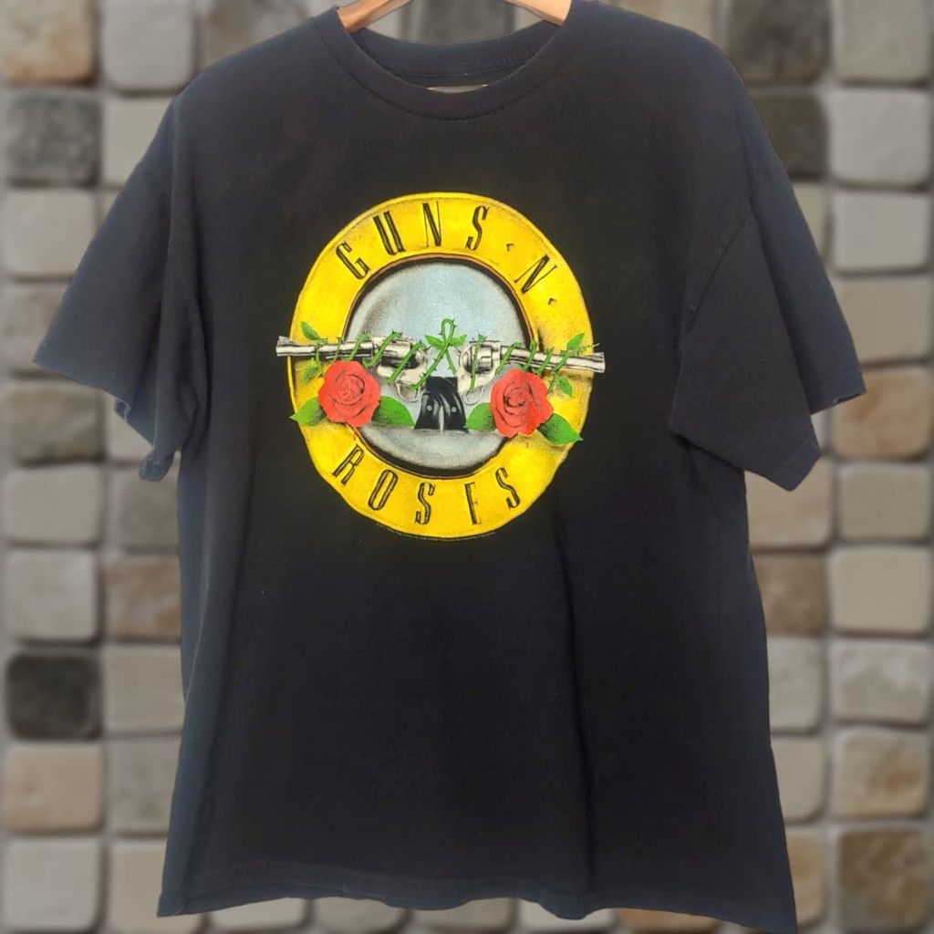 Vintage Guns N Roses Shirt Large Black Crew Neck Short Sleeve Music Band Tee Size US L / EU 52-54 / 3 - 1 Thumbnail