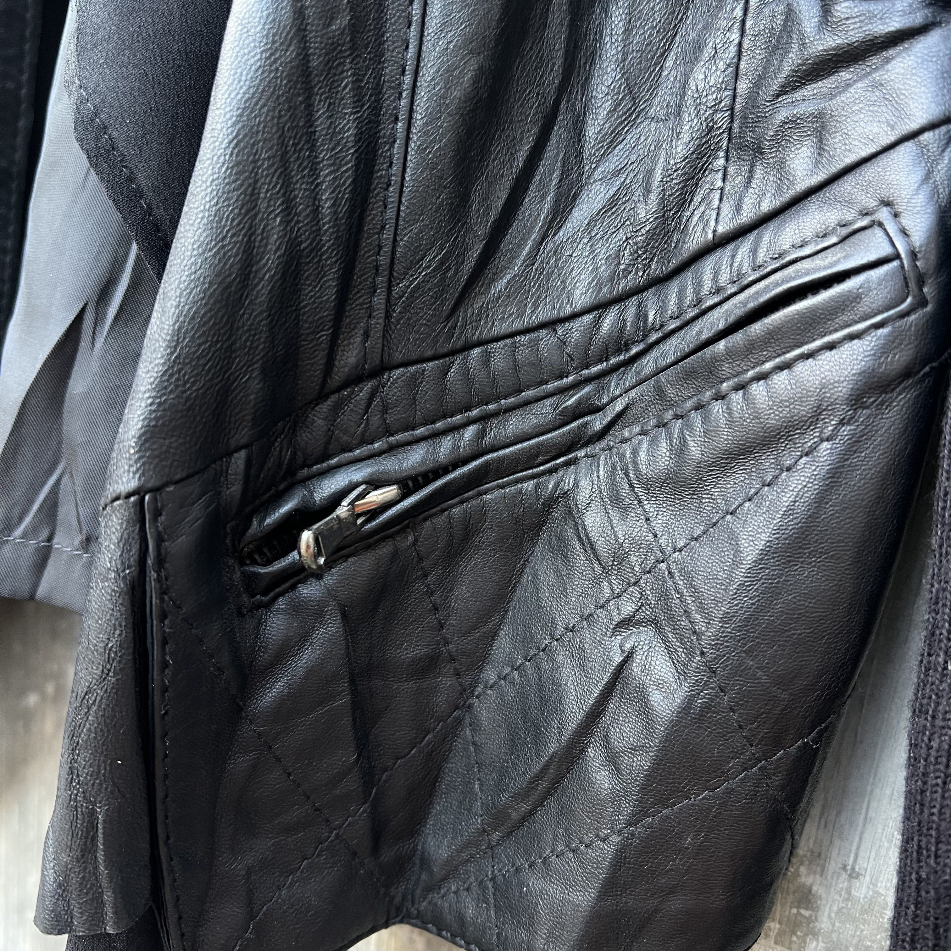 Other Ramones biker jacket women Italian Lamb skin Size S / US 4 / IT 40 - 5 Thumbnail