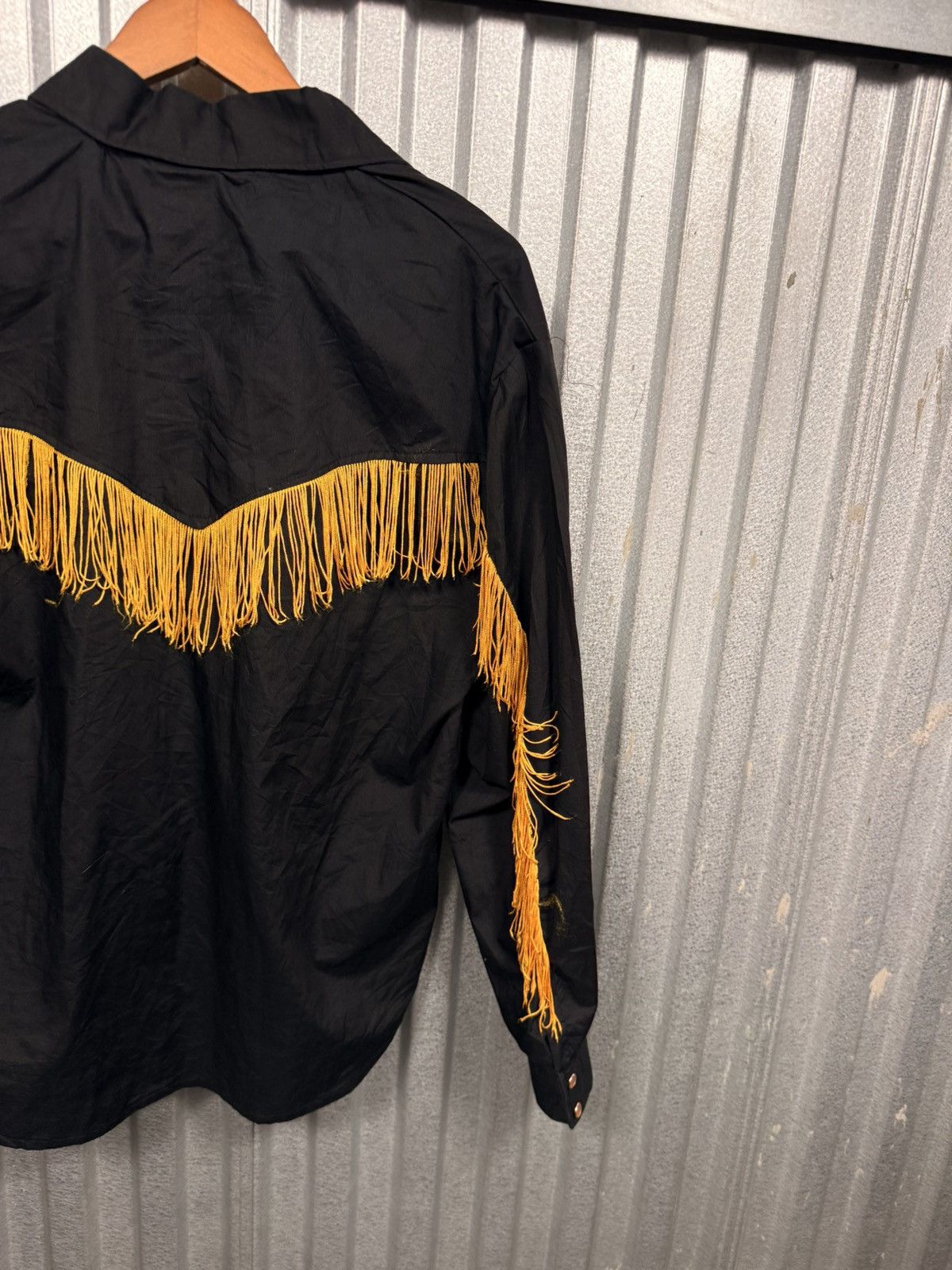 Other Insane Vintage Western Fringe Pearl Snap Button Cowboy Shirt Size US M / EU 48-50 / 2 - 15 Thumbnail