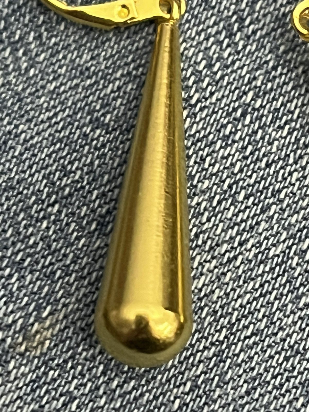 Other Vintage 80s 90s Heavy Gold-Tone Teardrop Leverback Earrings Size ONE SIZE - 3 Thumbnail