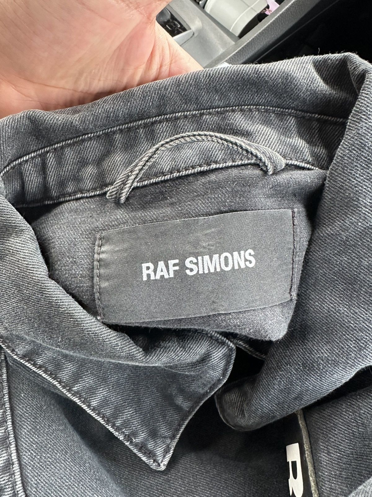Raf Simons Raf Simons x Peter Saville SS18 Oversize Denim Jacket Black Size US S / EU 44-46 / 1 - 10 Thumbnail