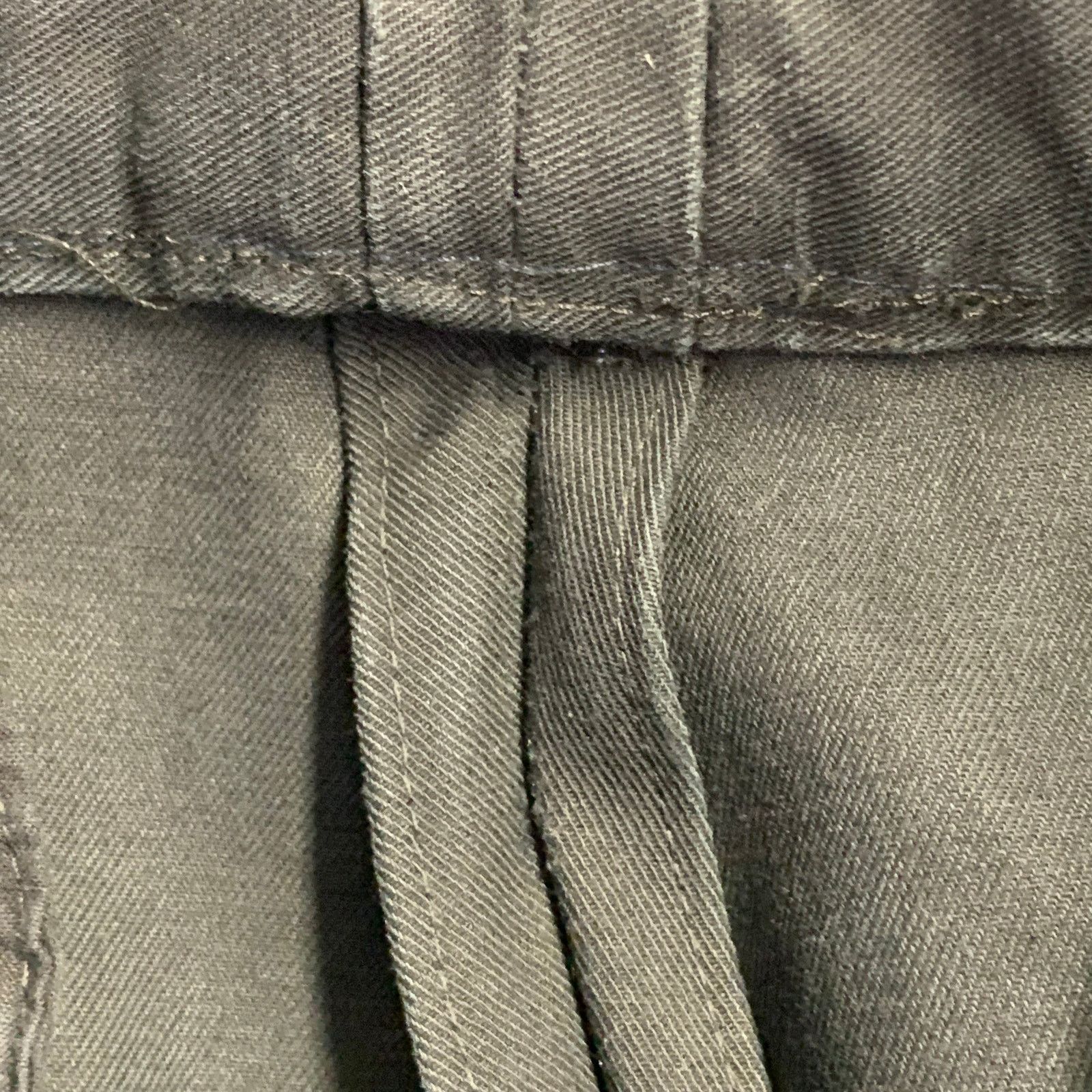 Maison Margiela MAISON MARTIN MARGIELA Black Cotton Front Button Fly Pants Size US 36 / EU 52 - 10 Thumbnail