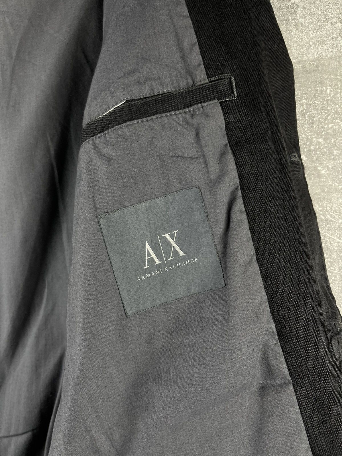 Emporio Armani Armani Exchange A|X Military Denim Jacket Black Size L Size US L / EU 52-54 / 3 - 10 Thumbnail