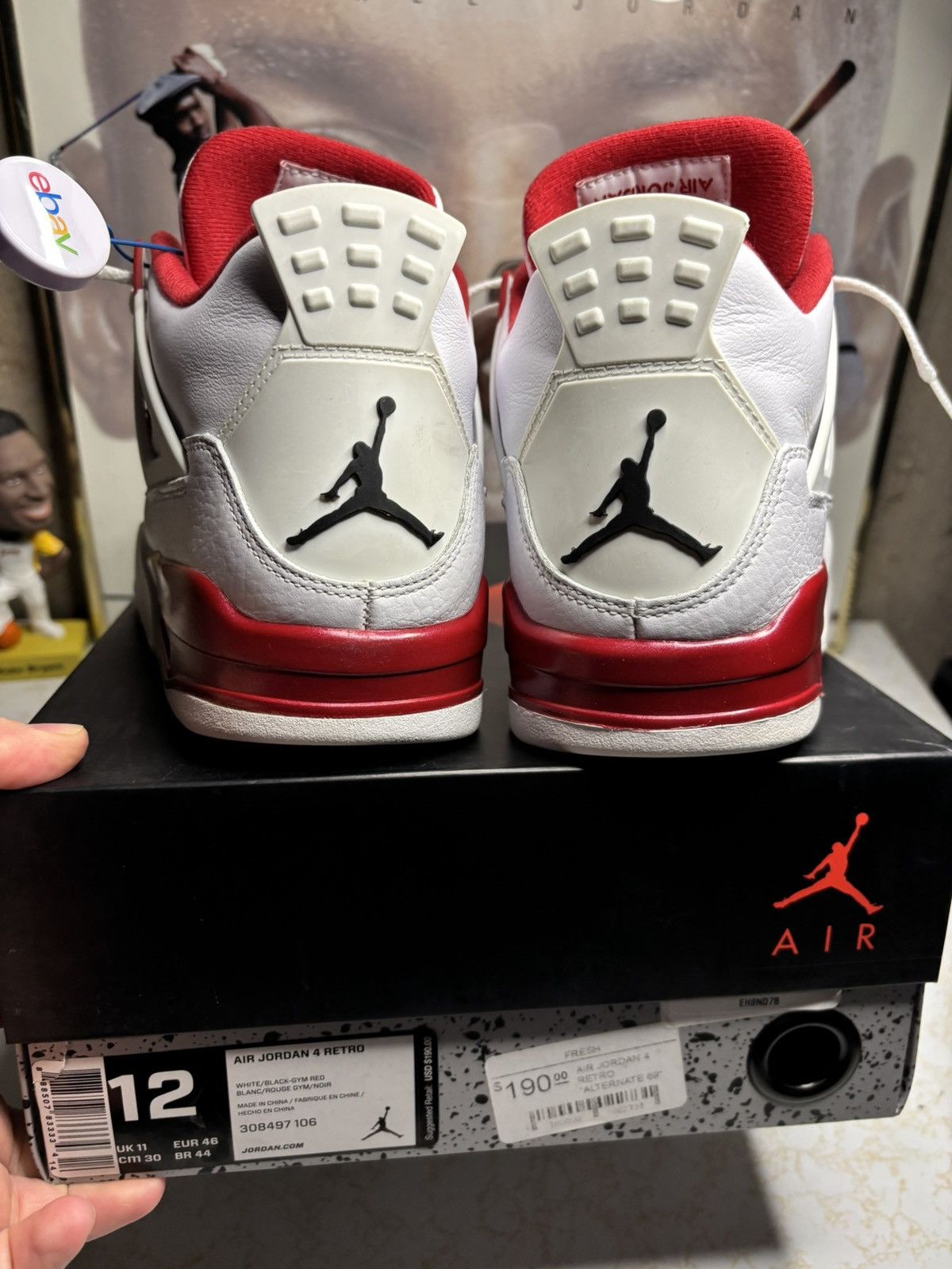 Jordan Brand Air Jordan 4 Retro Alternate 89 2016 Size US 12 / EU 45 - 7 Thumbnail