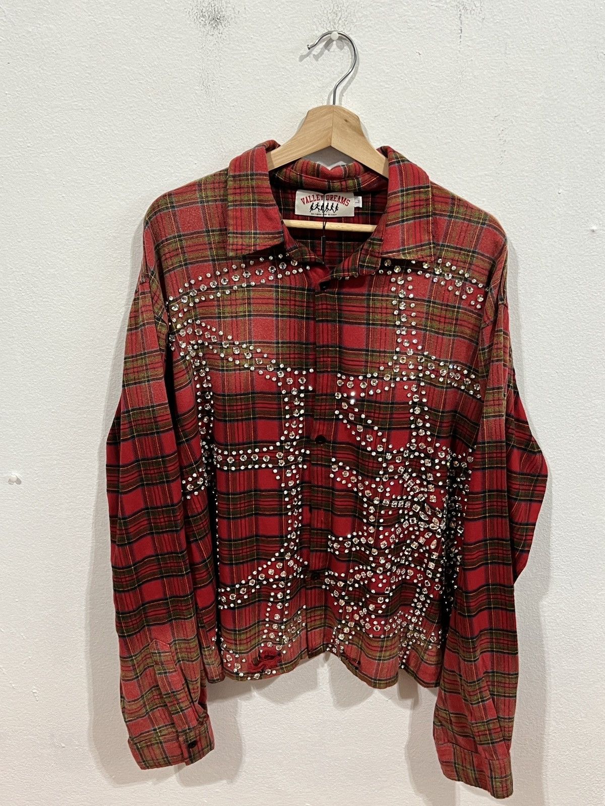 Vale Vale Forever Studded Red Haze Flannel Size US L / EU 52-54 / 3 - 1 Thumbnail