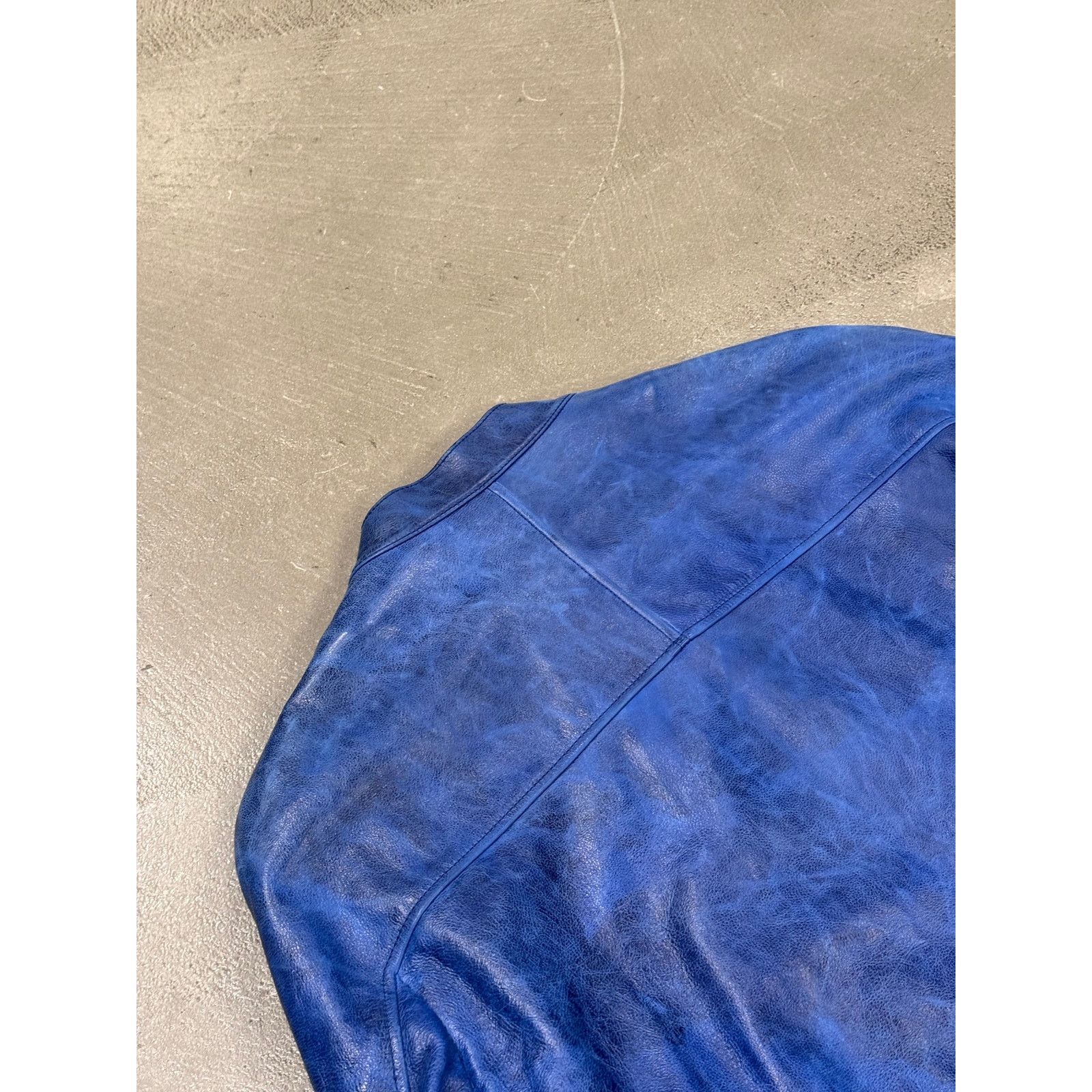 Berluti 2010s Berluti distressed blue biker nabuck leather jacket Size US M / EU 48-50 / 2 - 9 Thumbnail