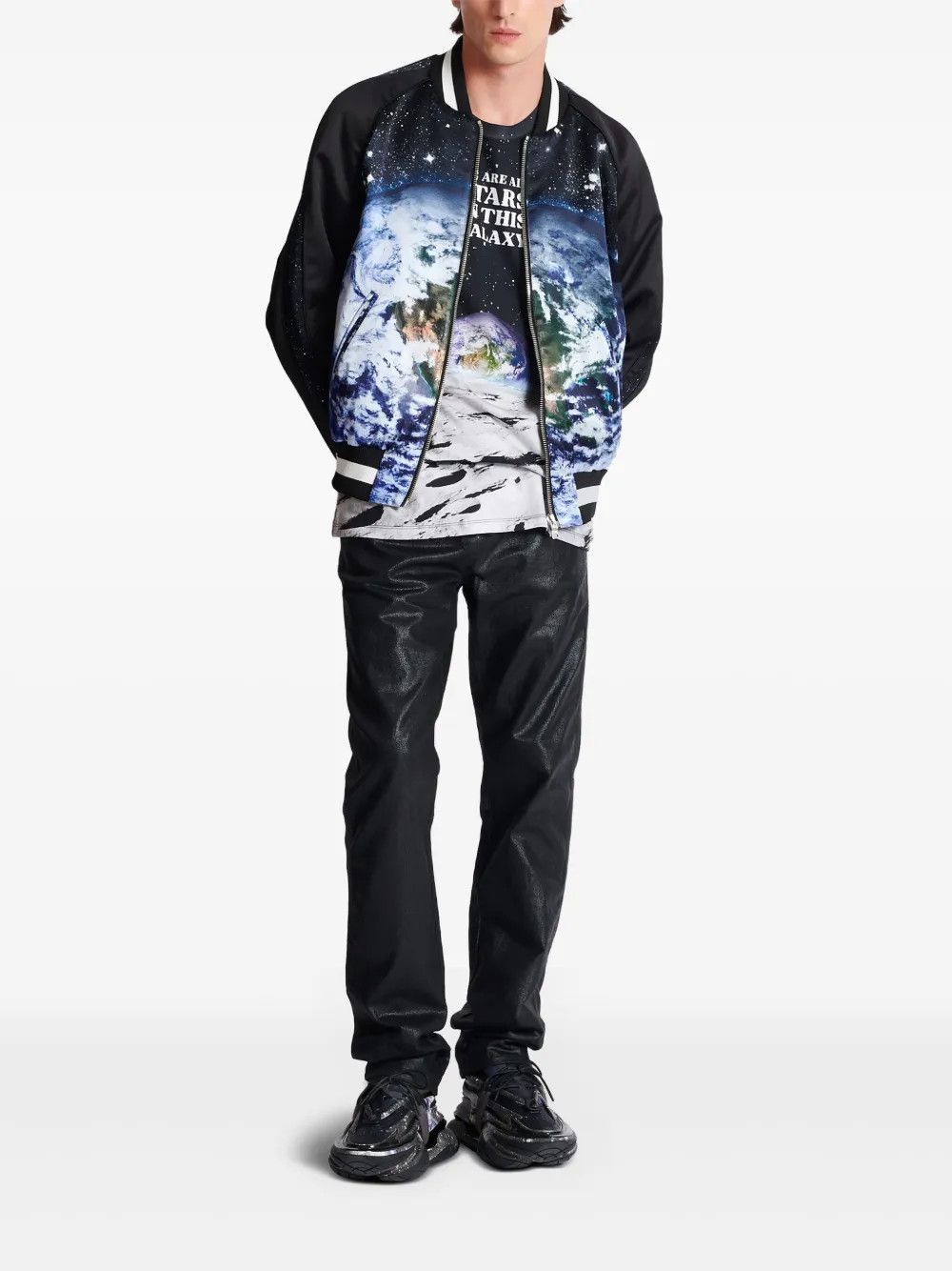 Balmain o1y0426 Bomber Jacket in Multicolor Size US M / EU 48-50 / 2 - 2 Thumbnail