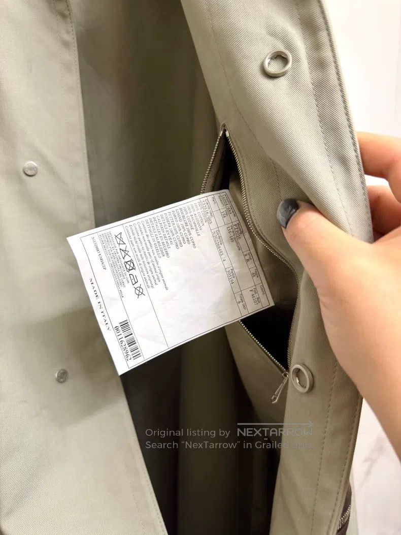 Hermes Hermes Grey White Leather Patched Coat Size US M / EU 48-50 / 2 - 5 Thumbnail