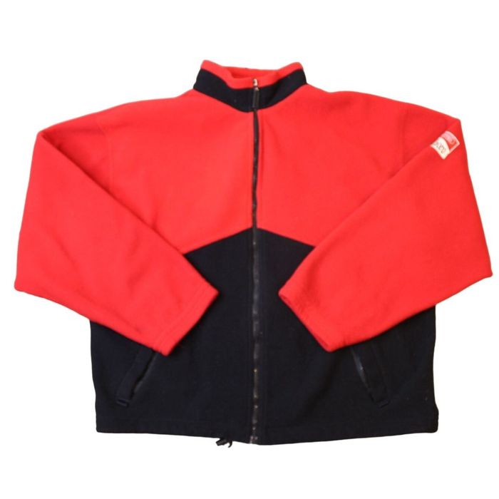 Marlboro Vintage Marlboro Zip-up Jacket Full Zipped Size XL Red Black ...