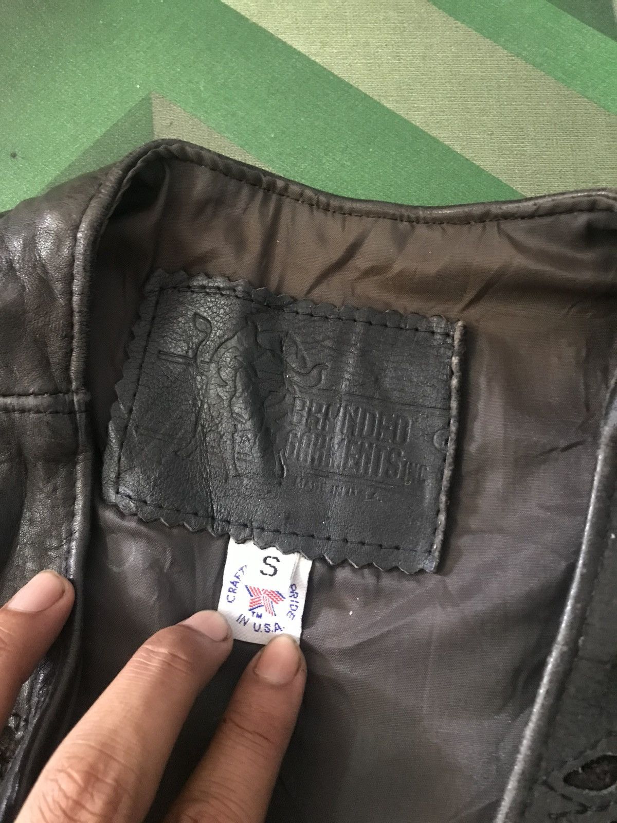 Branded Leather × Leather × Vintage Vintage 80s Branded Leather For Rider Jacket Size S / US 4 / IT 40 - 7 Thumbnail