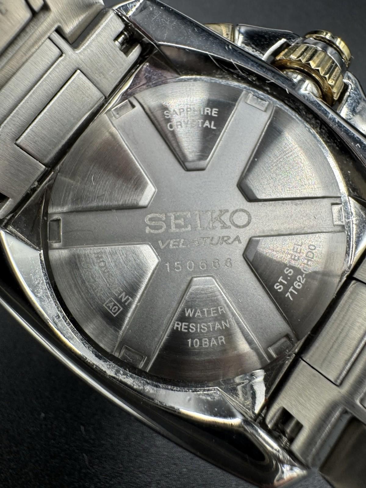 Seiko Seiko Velatura SNDX99 Chronograph Blue Dial Quartz Watch w/ Size ONE SIZE - 9 Thumbnail