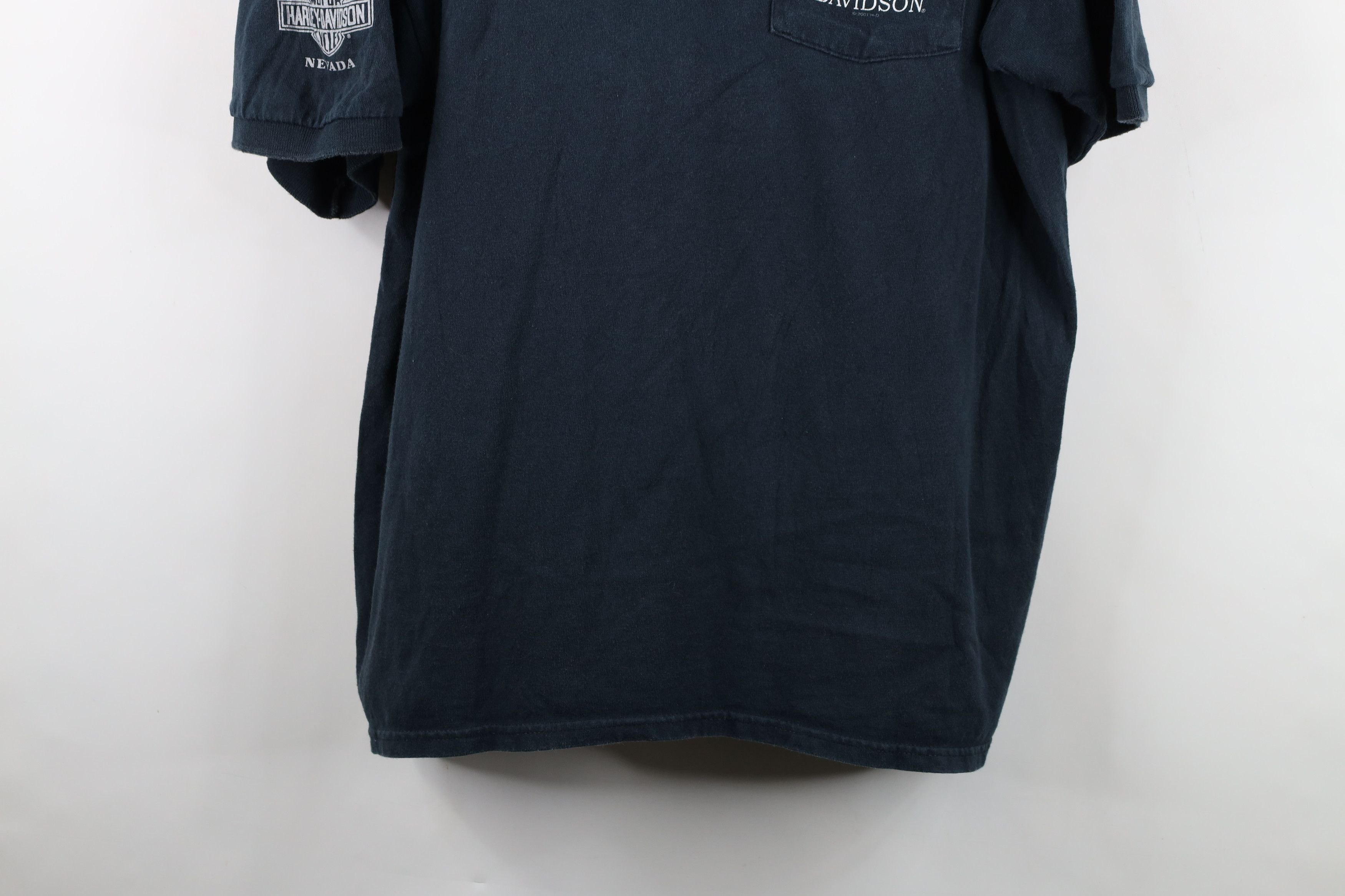 Harley Davidson Vintage Y2K 2001 Harley Davidson Polo Shirt Black USA Size US XL / EU 56 / 4 - 3 Thumbnail