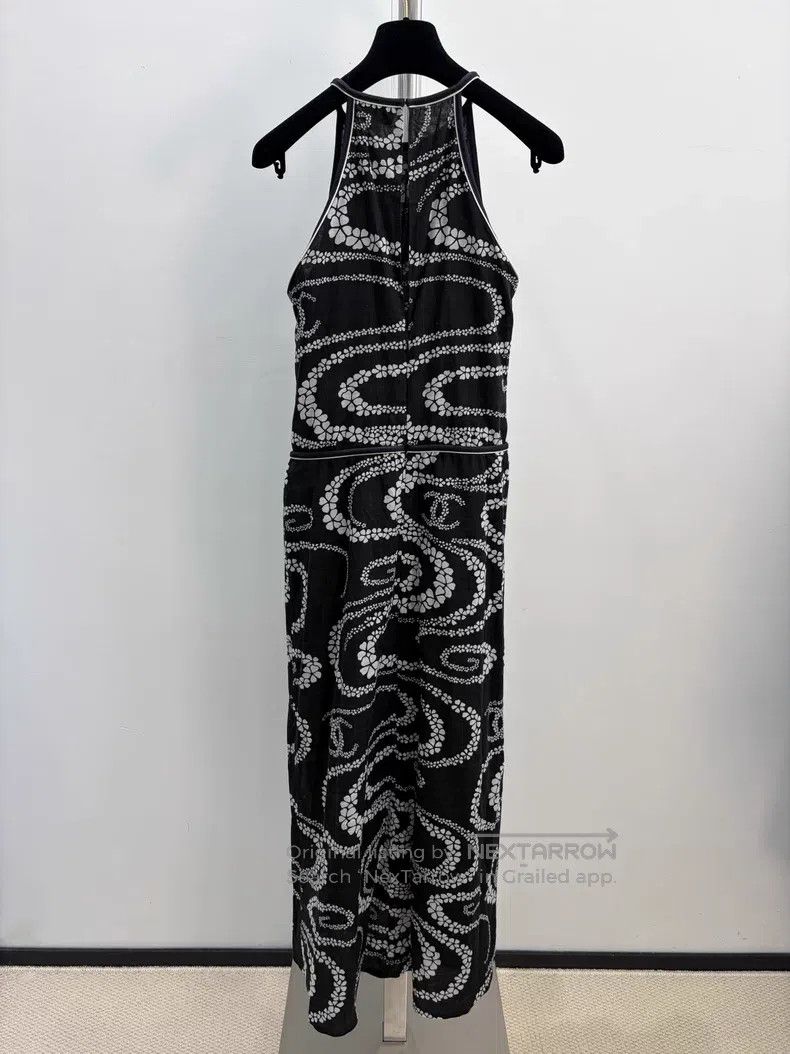 Chanel Chanel Beach Series Black and White Printed Dress Size XXS / US 00 / IT 34 - 2 Thumbnail