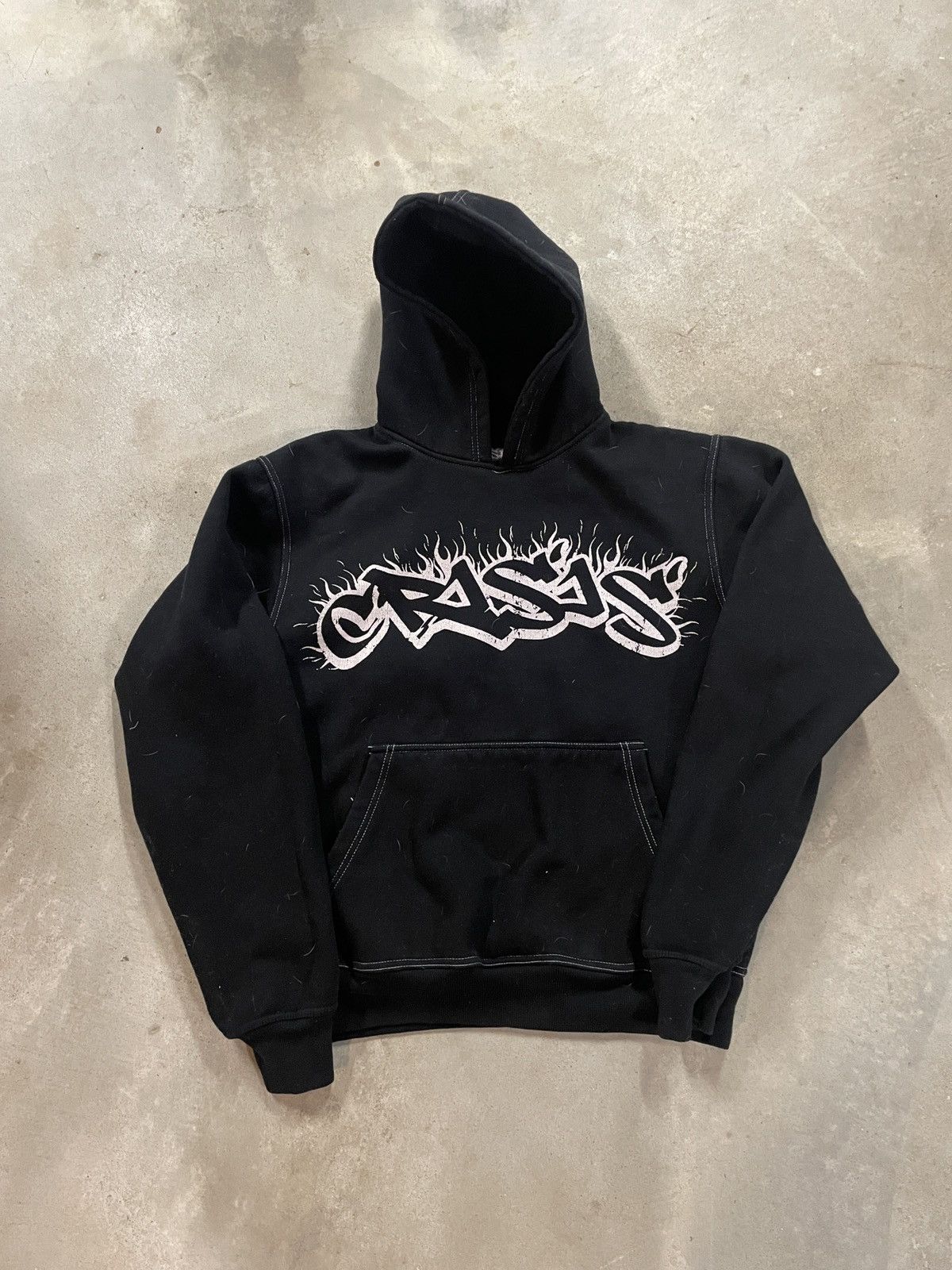 Designer × Playboi Carti Crisis Black Hoodie - Graffiti Hoodie Size US M / EU 48-50 / 2 - 1 Preview