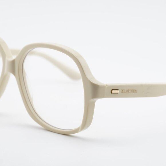 Valentino Valentino VLX-177C Eyeglasses White/Gold 59mm Square Frame Size ONE SIZE - 9 Thumbnail