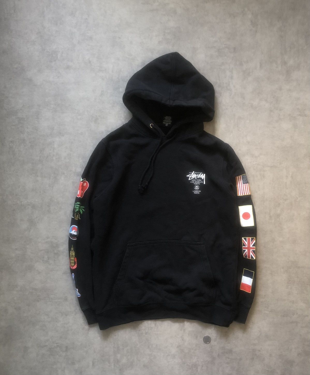 Stussy ☑️STEAL☑️ 2 Stussy Worldwide Tour / worldwide skull Hoodies Size US L / EU 52-54 / 3 - 2 Thumbnail