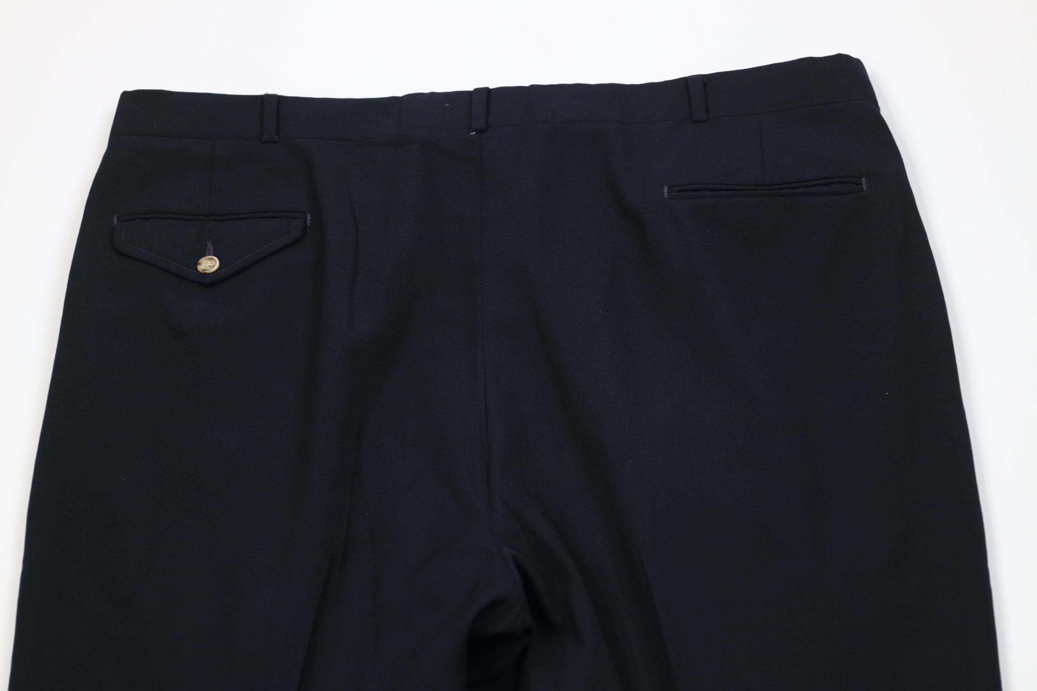 Lands' End Vintage 80s Lands End Wool Wide Leg Chino Pants Blue USA Size US 42 / EU 58 - 11 Thumbnail