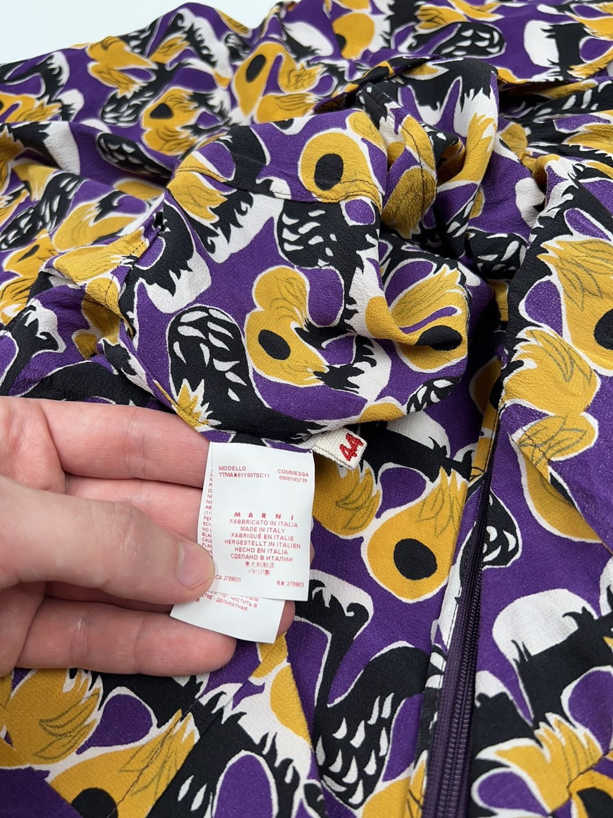 Marni Marni Silk Blouse Mini Dress Top Multicolour Size M / US 6-8 / IT 42-44 - 9 Thumbnail