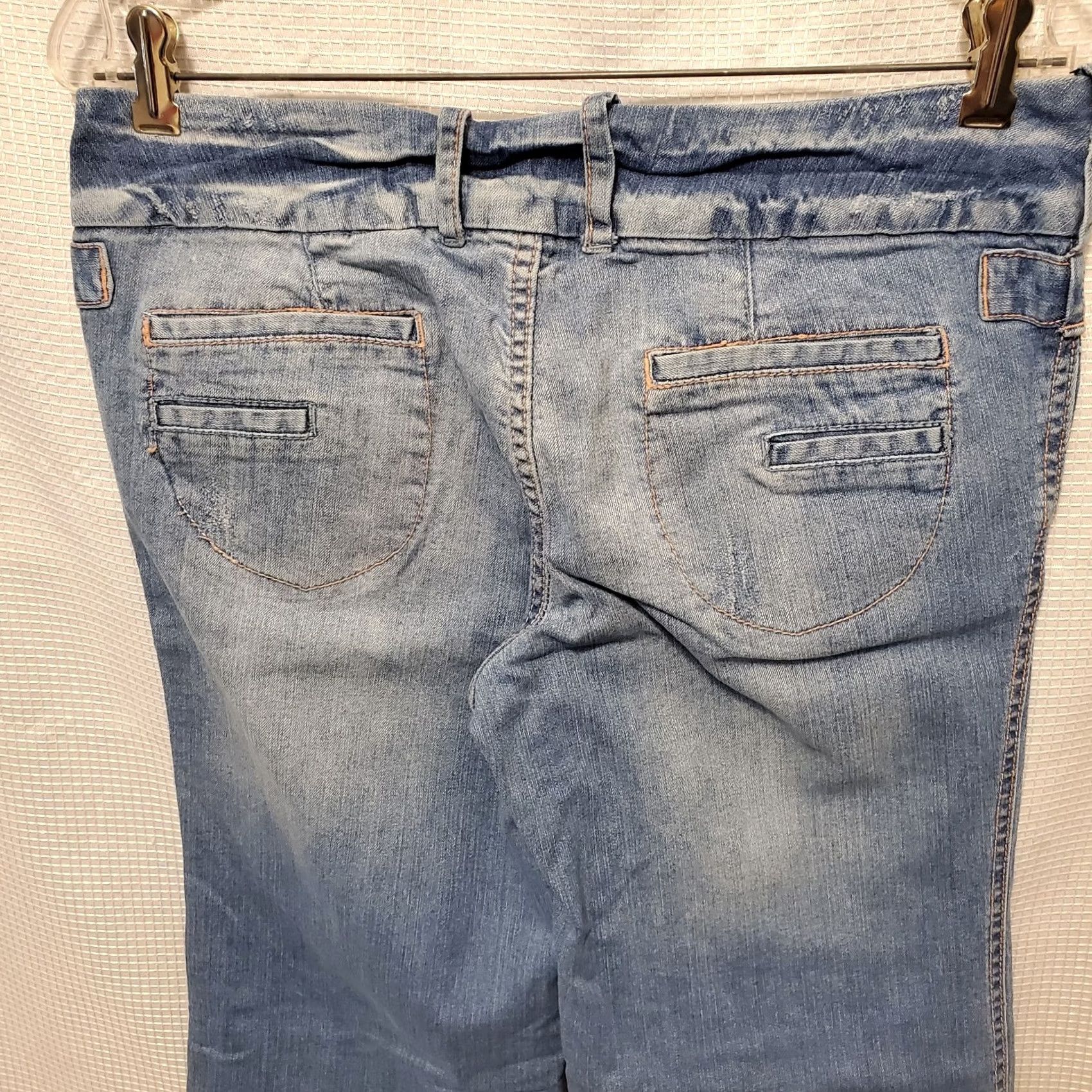 Vintage VINTAGE Paris Blues Jeans Y2K 90s light wash button fly 100% cotton Faded Flare Size 34" / US 12 / IT 48 - 4 Thumbnail