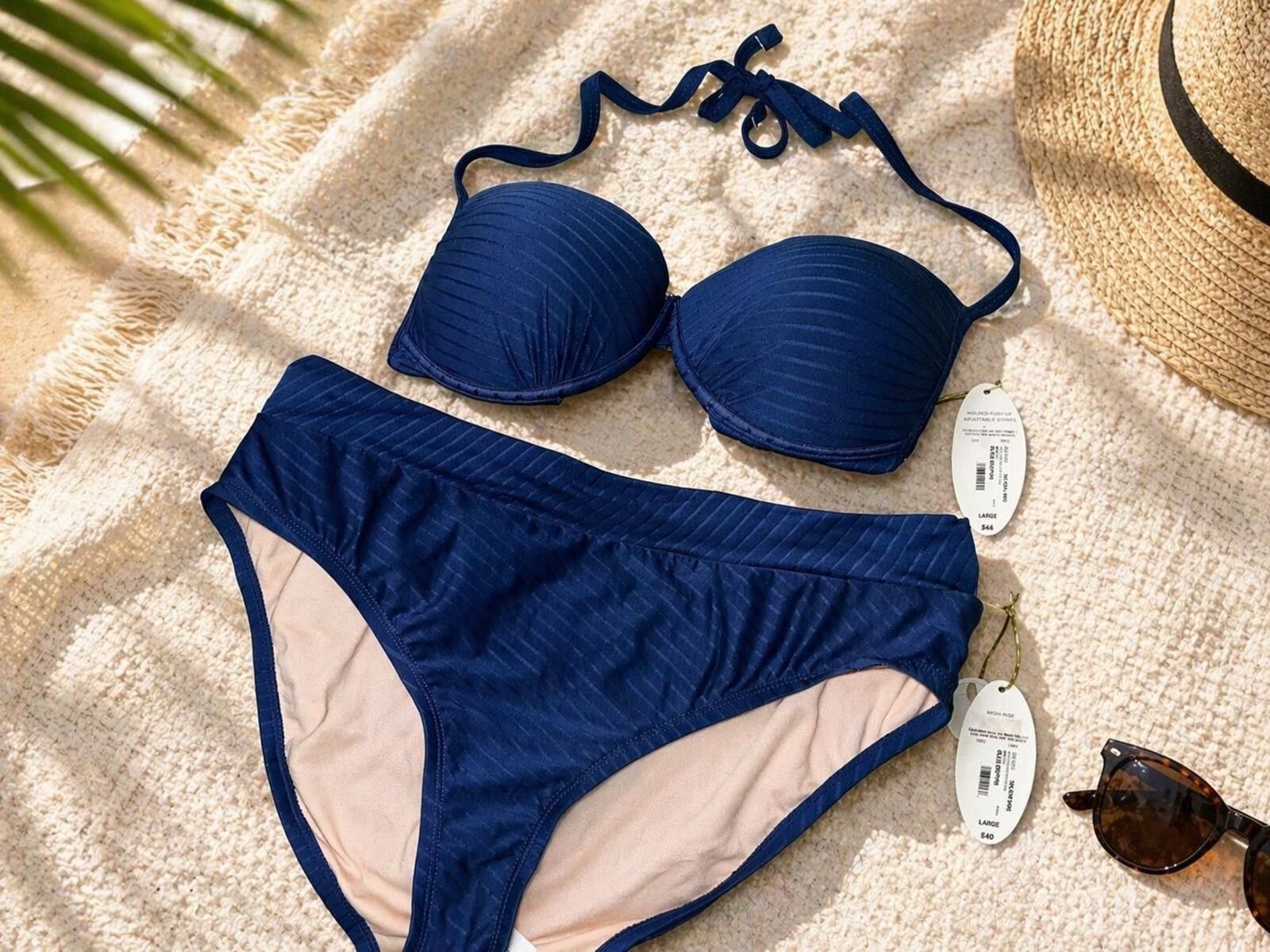 Other Women's Size L Swim 2 Piece Bikini Set Blue Depths Full Cove Size ONE SIZE - 1 Thumbnail