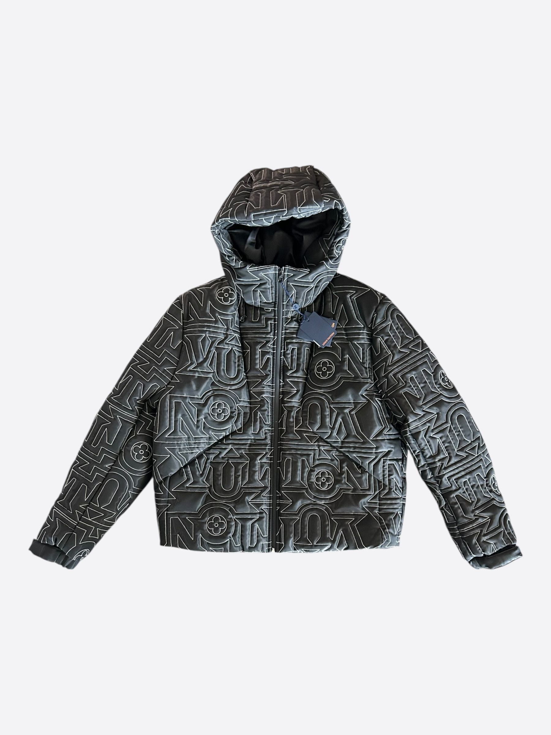 Louis Vuitton Louis Vuitton Black & White Snow Capsule Puffer Jacket Size US XL / EU 56 / 4 - 1 Thumbnail