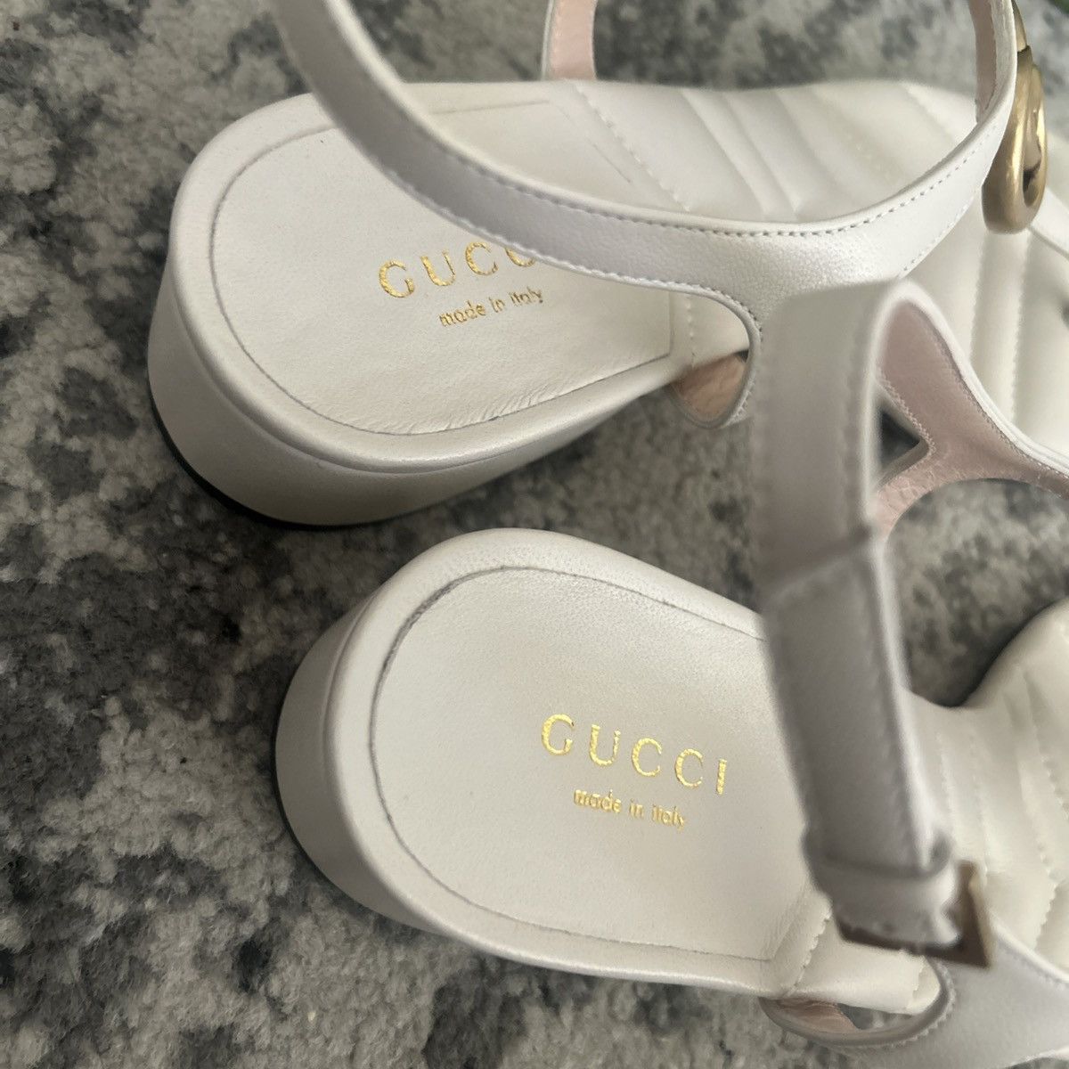 Gucci Gucci Double G Thong Sandal Nappa Mystic White Size US 7 / IT 37 - 4 Thumbnail