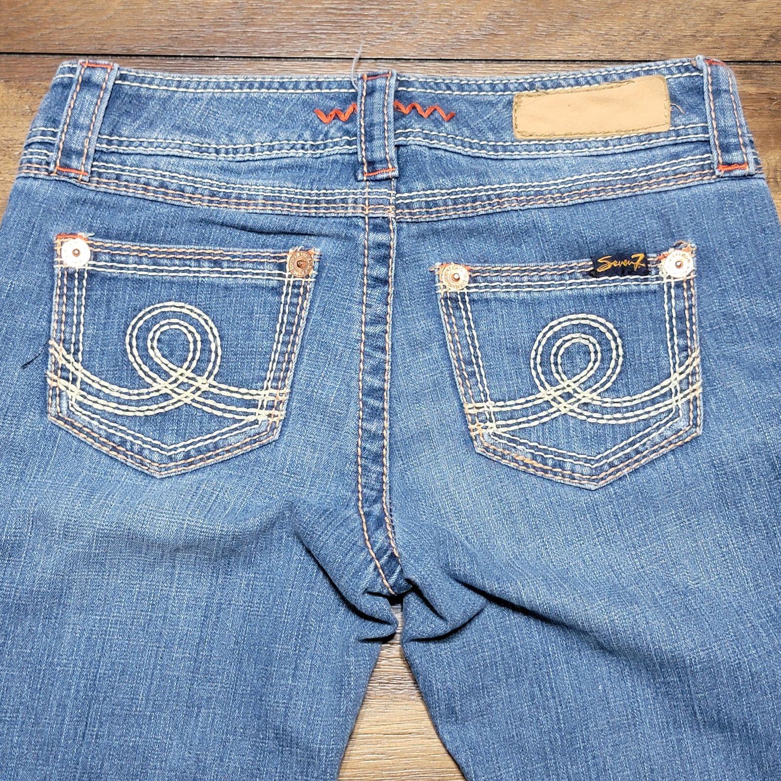 Seven 7 Seven7 Boot Cut Denim Jeans - Size 2 Petite Size 26" / US 2 / IT 38 - 4 Thumbnail