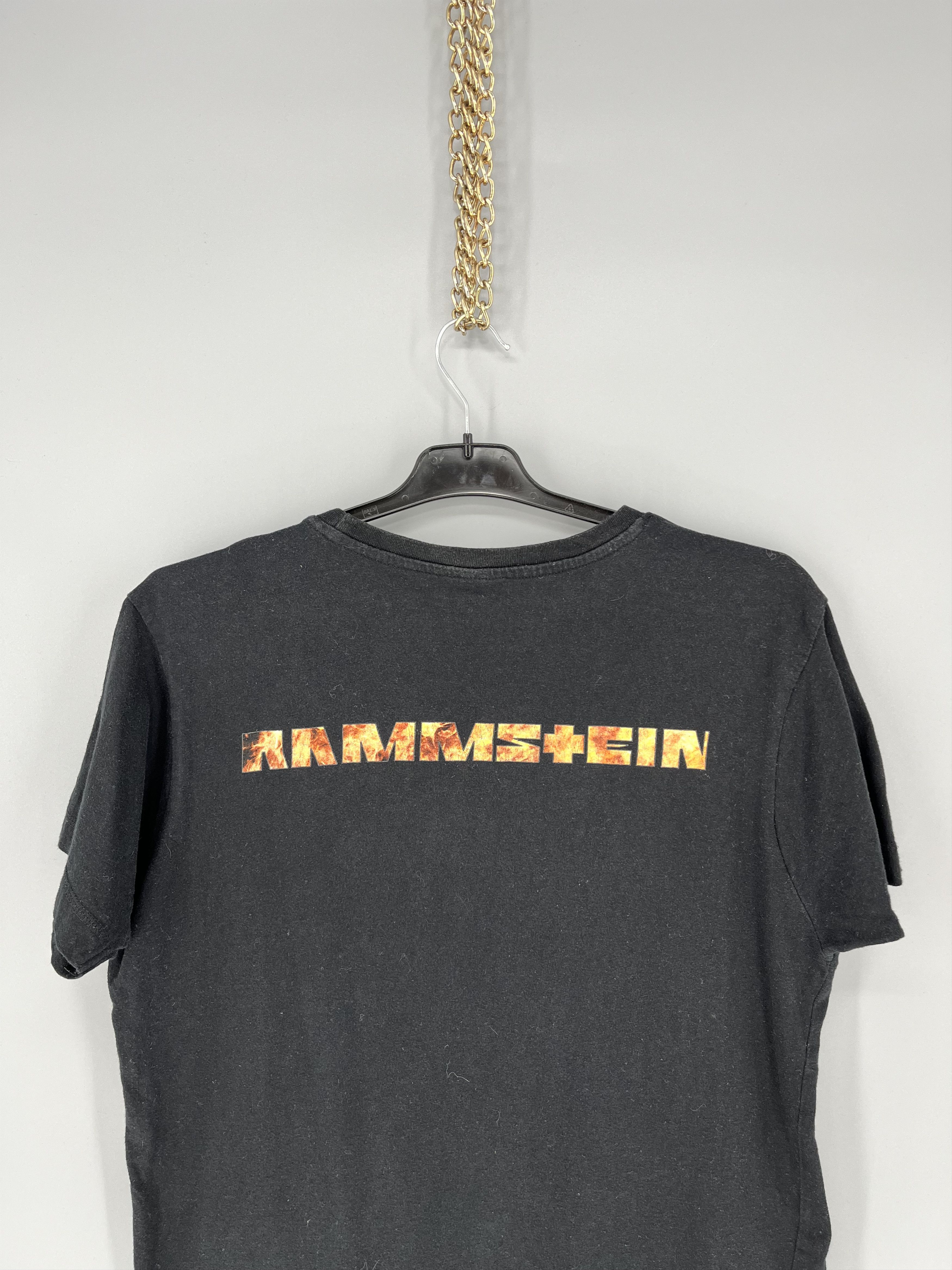 Band Tees Vintage Y2K Rammstein Face Horror Print Band Rock Streetwear Size US M / EU 48-50 / 2 - 9 Thumbnail