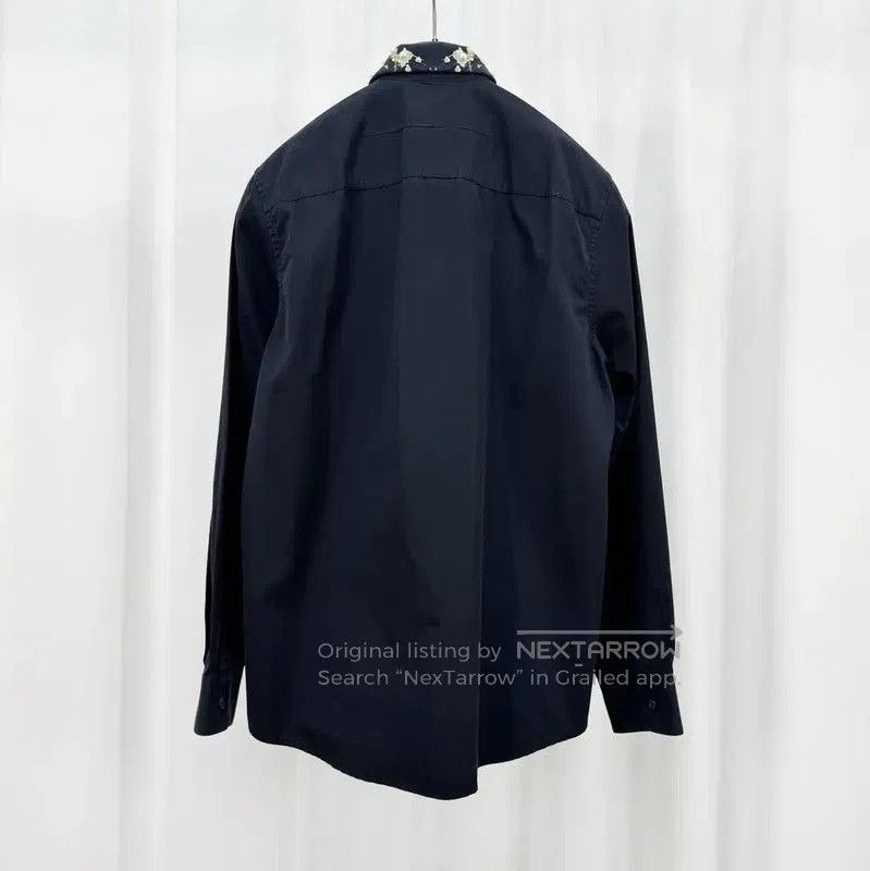 Givenchy Givenchy Black Cotton Floral Long Sleeve Shirt . Size M / US 6-8 / IT 42-44 - 2 Thumbnail