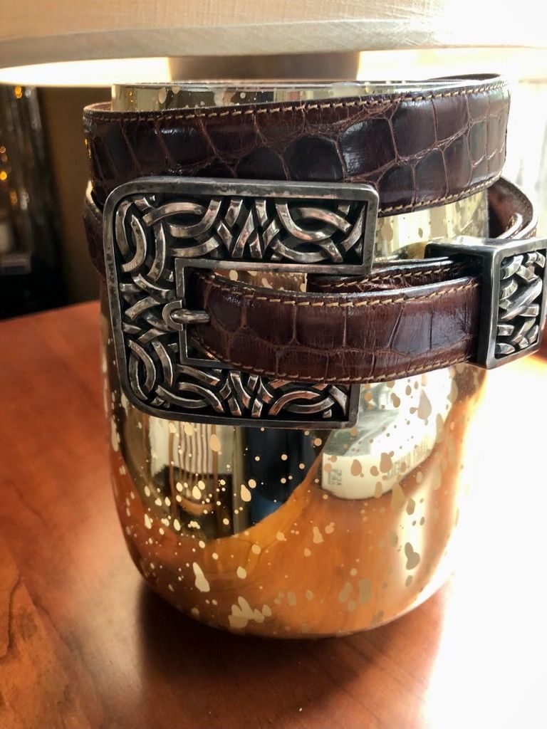 Designer Barry Kieselstein cord Ss buckle, strap-tip USA Alligator Size ONE SIZE - 8 Thumbnail