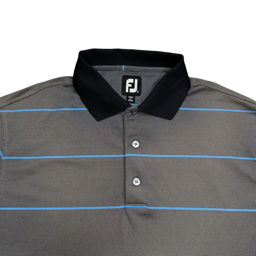Footjoy FootJoy Golf Polo Black Blue Large Size US L / EU 52-54 / 3 - 3 Thumbnail