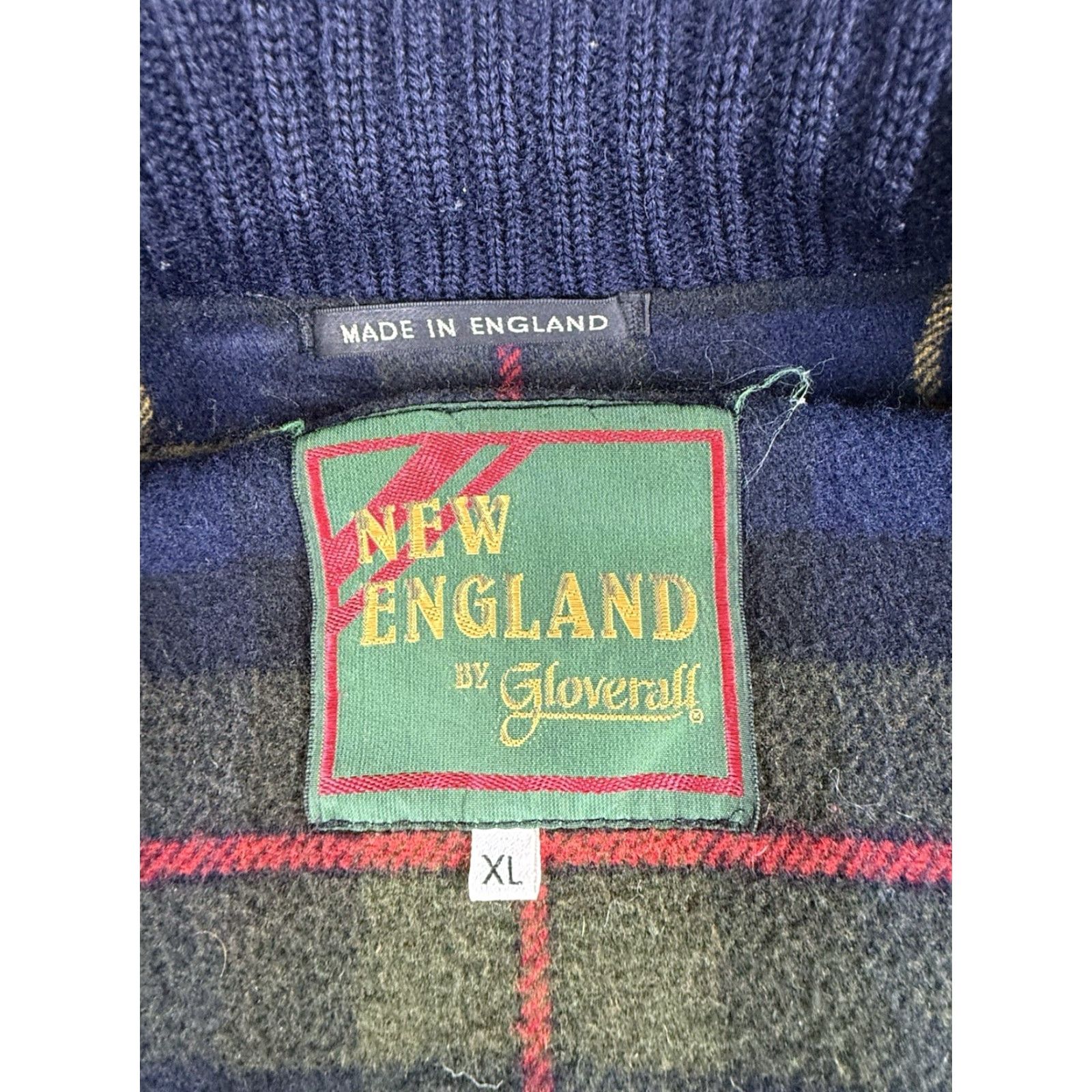 Gloverall VINTAGE Gloverall Bomber Jacket XL Navy Blue Mens Wool Blend Size XL Blue Bomber Jacket Men Size US 36 / EU 52 - 2 Thumbnail