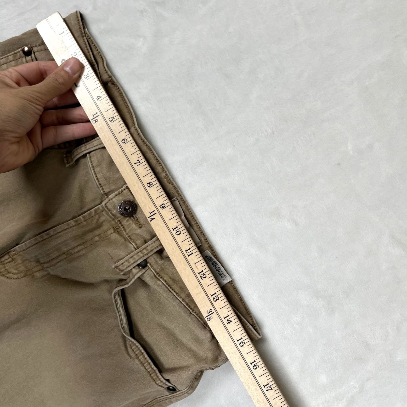 Wrangler Wrangler Jeans Mens 31x30 Brown Slim Straight Stretch Denim Medium Wash Pants Size US 31 - 6 Thumbnail