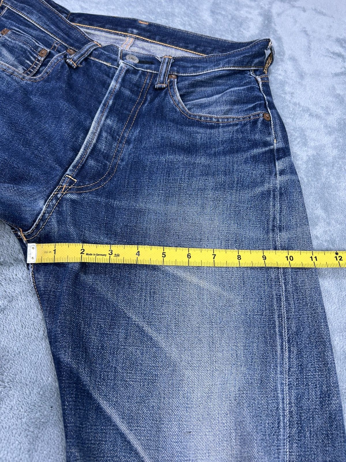 Sugar Cane Vintage Sewing Chop Denim Jeans Size US 28 / EU 44 - 15 Thumbnail