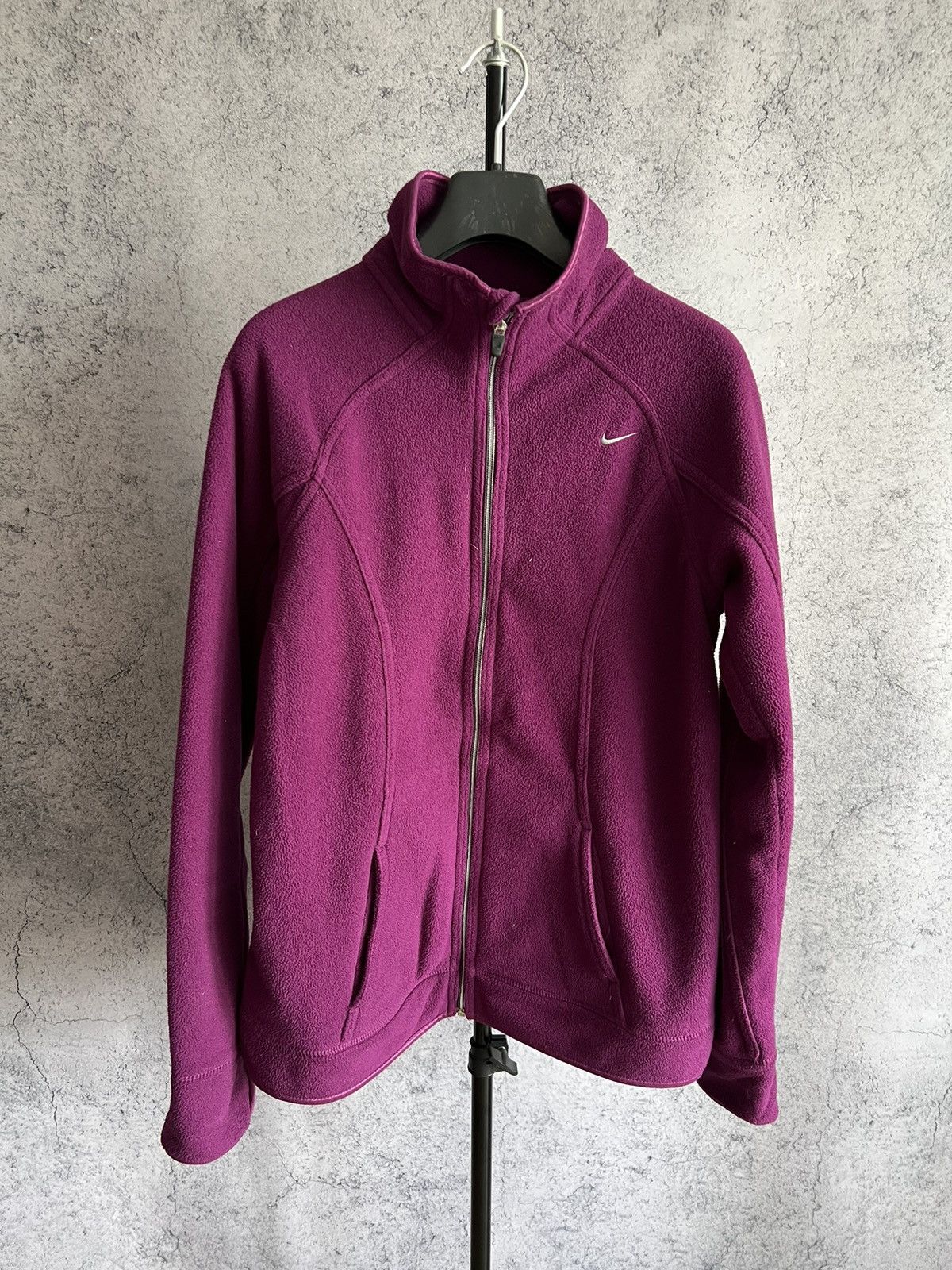 Nike Nike Retro Fleece Zip Up Jacket Mini Swoosh Sweater Size M / US 6-8 / IT 42-44 - 1 Thumbnail
