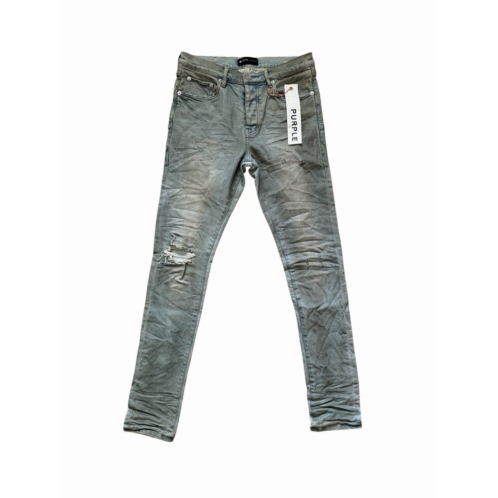 Purple × Purple Brand Purple Brand Jeans Mens Slim Fit Optic White
