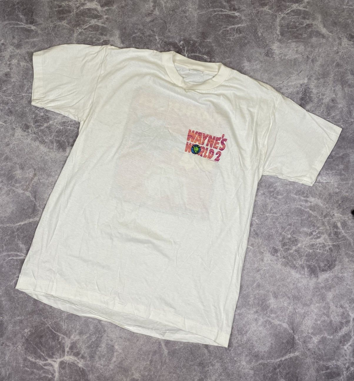 Vintage 🍀Free Shipping☘️ Wayne’s World 2 Waynestock T-shirt 1993 Size US L / EU 52-54 / 3 - 9 Thumbnail