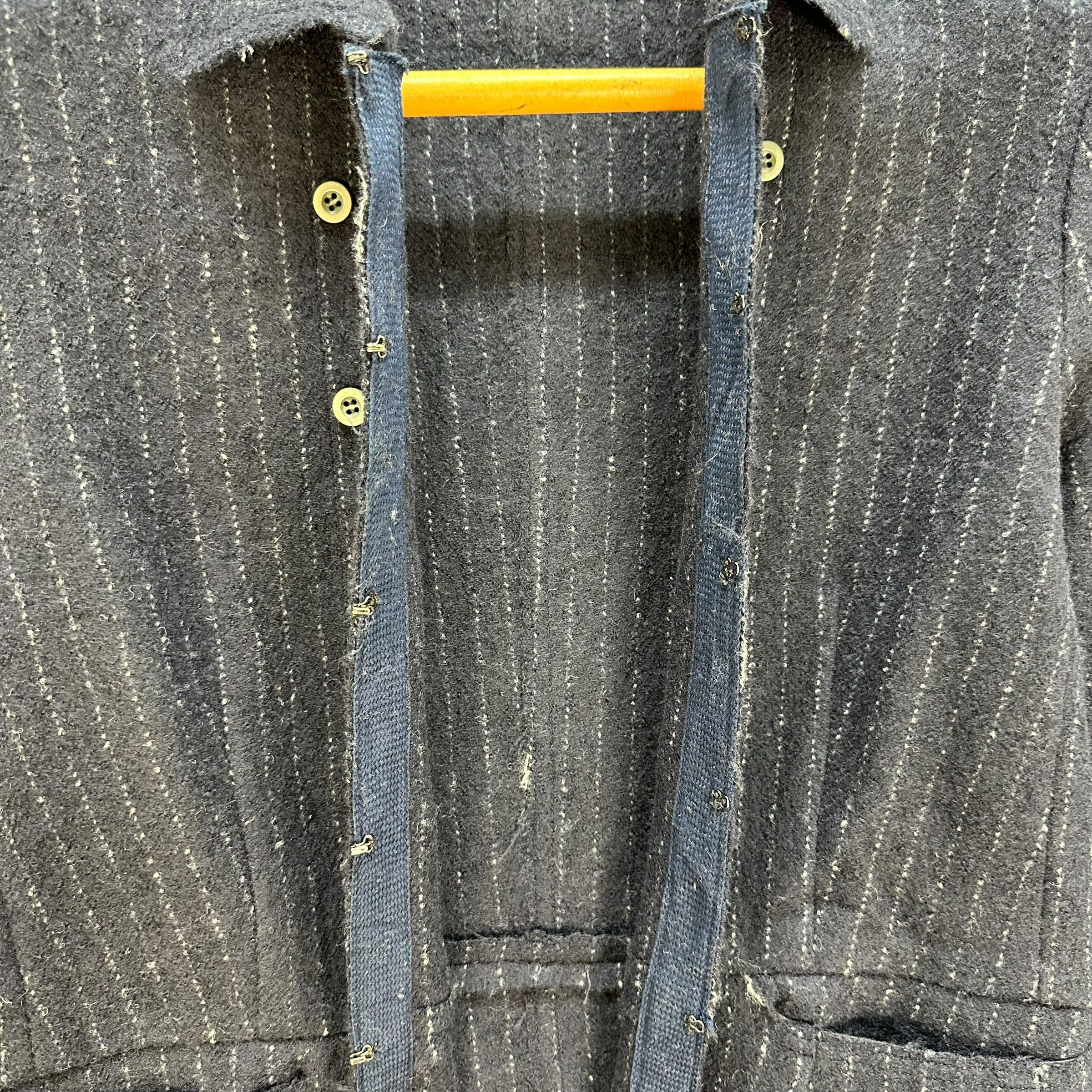 Japanese Brand MINIYU Striped Double Side Button Wool Jacket #A44-1037 Size S / US 4 / IT 40 - 9 Thumbnail