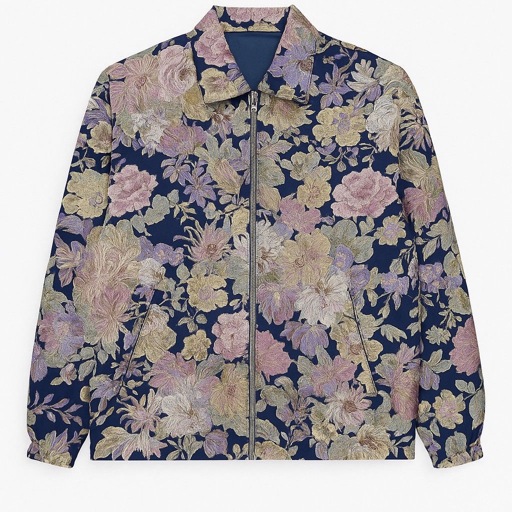 Vintage Vintage 90s Best Collection Japan Floral Tapestry Zip Jacket Size US M / EU 48-50 / 2 - 1 Thumbnail