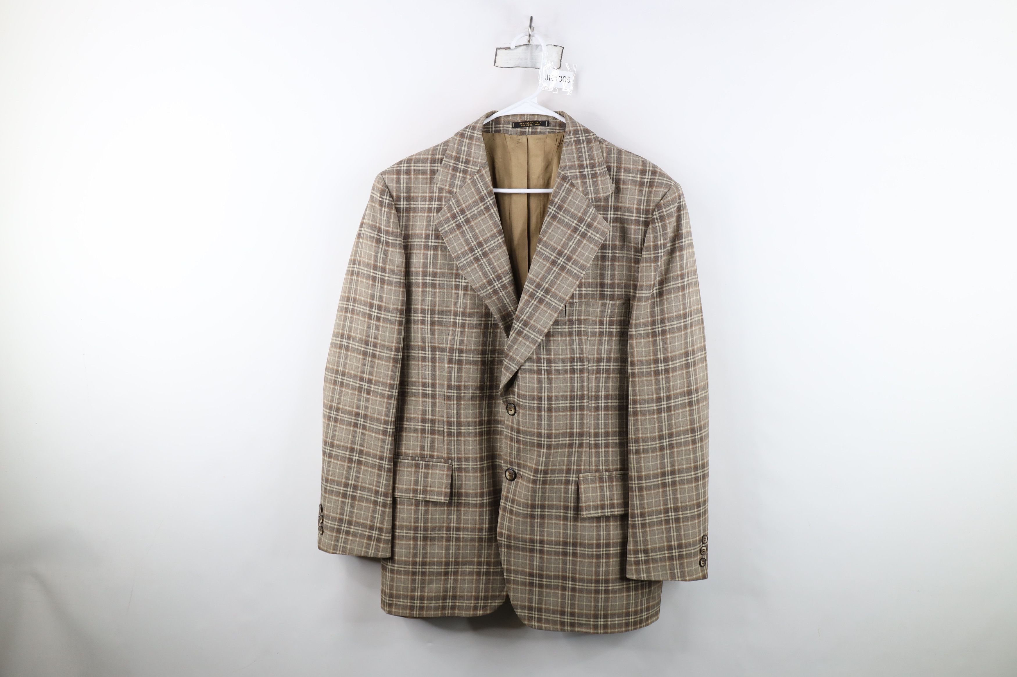 Vintage Vintage 70s Streetwear Suit Coat Blazer Jacket Plaid USA Size US XXL / EU 58 / 5 - 1 Thumbnail