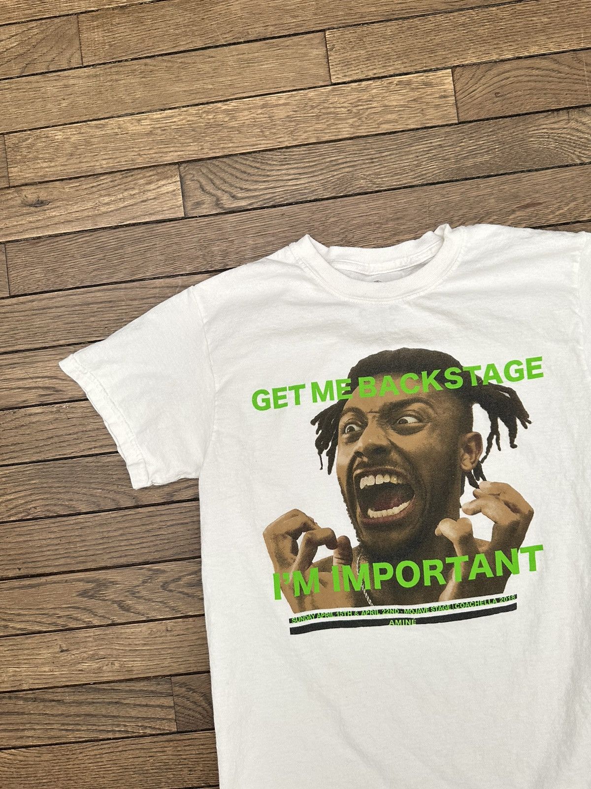Coachella RARE Amine Coachella 2018 "GET ME BACKSTAGE IM IMPORTANT" Size US S / EU 44-46 / 1 - 2 Thumbnail