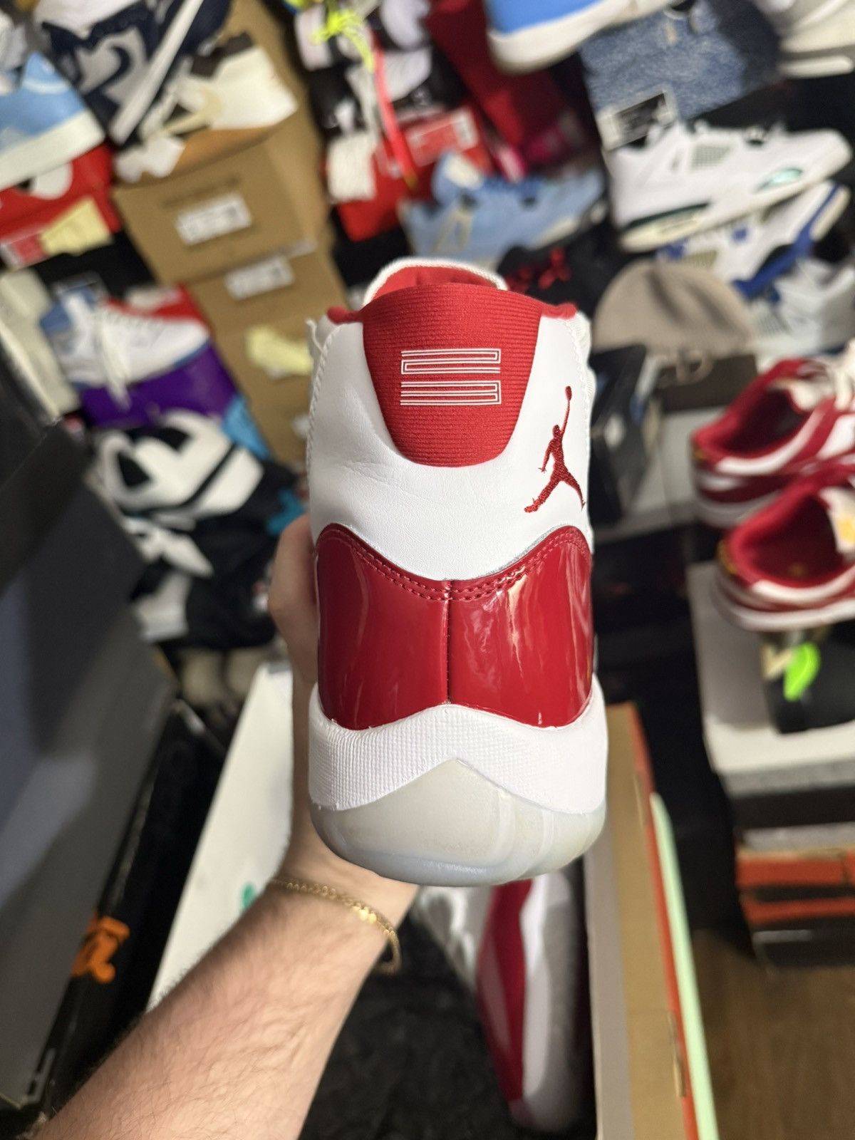 Jordan Brand Jordan retro 11 cherry sz 12 Size US 12 / EU 45 - 4 Thumbnail
